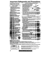 Preview for 2 page of Panasonic Omnivision PV-M1349 Operating Instructions Manual