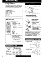 Preview for 4 page of Panasonic Omnivision PV-M1349 Operating Manual