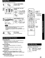 Preview for 21 page of Panasonic Omnivision PV-M1349 Operating Manual