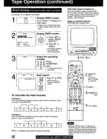 Preview for 22 page of Panasonic Omnivision PV-M1349 Operating Manual