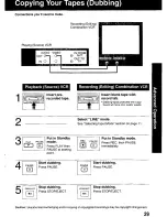 Preview for 29 page of Panasonic Omnivision PV-M1349 Operating Manual