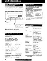 Preview for 36 page of Panasonic Omnivision PV-M1349 Operating Manual