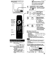 Предварительный просмотр 11 страницы Panasonic Omnivision PV-M1369 Operating Instructions Manual