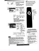 Предварительный просмотр 12 страницы Panasonic Omnivision PV-M1369 Operating Instructions Manual