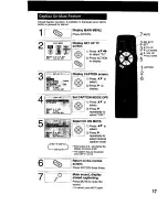 Предварительный просмотр 17 страницы Panasonic Omnivision PV-M1369 Operating Instructions Manual