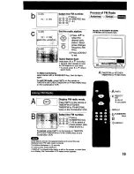 Предварительный просмотр 19 страницы Panasonic Omnivision PV-M1369 Operating Instructions Manual