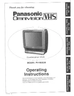 Panasonic OmniVision PV-M2036 User Manual preview