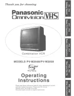 Panasonic OmniVision PV-M2048 Operating Manual preview