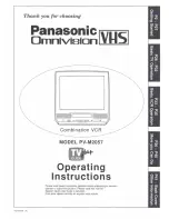 Preview for 1 page of Panasonic OmniVision PV-M2057 User Manual