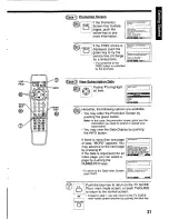 Preview for 21 page of Panasonic OmniVision PV-M2057 User Manual