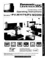 Panasonic Omnivision PV-M2079 Operating Instructions Manual preview