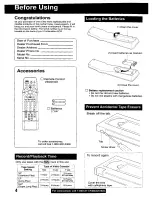 Preview for 4 page of Panasonic Omnivision PV-M2079 Operating Instructions Manual