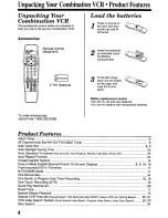 Preview for 4 page of Panasonic OmniVision PV-M20F8 User Manual