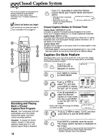 Предварительный просмотр 14 страницы Panasonic OmniVision PV-M2737 User Manual