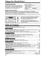 Preview for 2 page of Panasonic OmniVision PV-M2767 User Manual