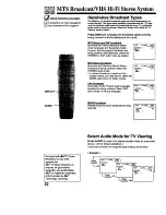 Предварительный просмотр 22 страницы Panasonic Omnivision PV-M2768 Operating Instructions Manual