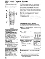 Предварительный просмотр 14 страницы Panasonic Omnivision PV-M2768 Operating Manual