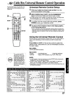 Предварительный просмотр 27 страницы Panasonic Omnivision PV-M2768 Operating Manual