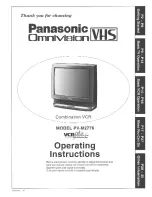 Preview for 1 page of Panasonic OmniVision PV-M2776 User Manual