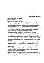 Предварительный просмотр 2 страницы Panasonic OmniVision PV-Q1311 Service Manual