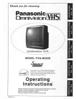 Panasonic OmniVision PV-QM2508 User Manual preview