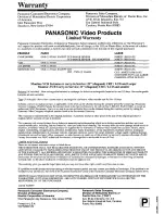 Preview for 32 page of Panasonic OmniVision PV-QM2508 User Manual