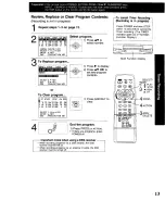 Предварительный просмотр 13 страницы Panasonic OmniVision PV-QV200 Operating Instructions Manual