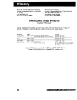 Предварительный просмотр 30 страницы Panasonic OmniVision PV-QV200 Operating Instructions Manual