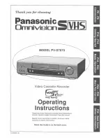 Preview for 1 page of Panasonic Omnivision PV-S7670 Operating Manual