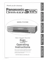 Preview for 1 page of Panasonic Omnivision PV-S7680 Operating Manual