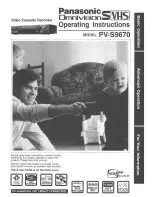 Предварительный просмотр 1 страницы Panasonic Omnivision PV-S9670 Operating Manual