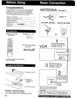 Предварительный просмотр 4 страницы Panasonic Omnivision PV-S9670 Operating Manual