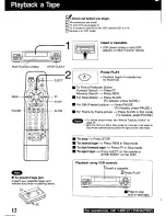 Предварительный просмотр 12 страницы Panasonic Omnivision PV-S9670 Operating Manual