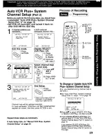 Предварительный просмотр 19 страницы Panasonic Omnivision PV-S9670 Operating Manual