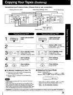 Предварительный просмотр 31 страницы Panasonic Omnivision PV-S9670 Operating Manual