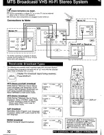 Предварительный просмотр 32 страницы Panasonic Omnivision PV-S9670 Operating Manual