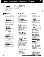 Предварительный просмотр 42 страницы Panasonic Omnivision PV-S9670 Operating Manual