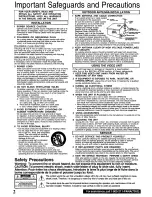 Предварительный просмотр 2 страницы Panasonic Omnivision PV-V4020 Operating Manual