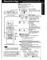 Предварительный просмотр 9 страницы Panasonic Omnivision PV-V4020 Operating Manual