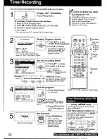 Предварительный просмотр 12 страницы Panasonic Omnivision PV-V4020 Operating Manual