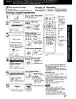 Предварительный просмотр 17 страницы Panasonic Omnivision PV-V4020 Operating Manual