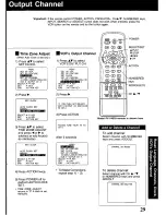 Предварительный просмотр 29 страницы Panasonic Omnivision PV-V4020 Operating Manual