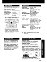 Предварительный просмотр 31 страницы Panasonic Omnivision PV-V4020 Operating Manual