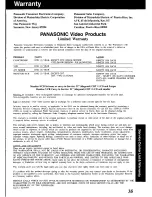 Предварительный просмотр 35 страницы Panasonic Omnivision PV-V4020 Operating Manual