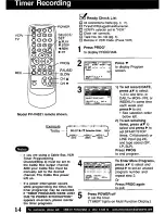 Предварительный просмотр 14 страницы Panasonic Omnivision PV-V4021 Operating Instructions Manual