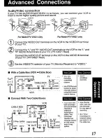 Предварительный просмотр 17 страницы Panasonic Omnivision PV-V4021 Operating Instructions Manual