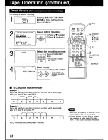 Preview for 22 page of Panasonic Omnivision PV-V4030S User Manual