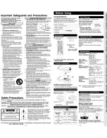 Preview for 2 page of Panasonic Omnivision PV-V4523S Operating Instructions Manual