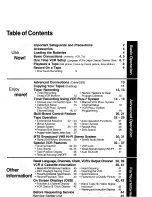 Предварительный просмотр 3 страницы Panasonic Omnivision PV-V4540 Operating Instructions Manual