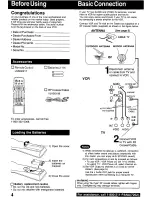 Preview for 4 page of Panasonic Omnivision PV-V4540 Operating Manual